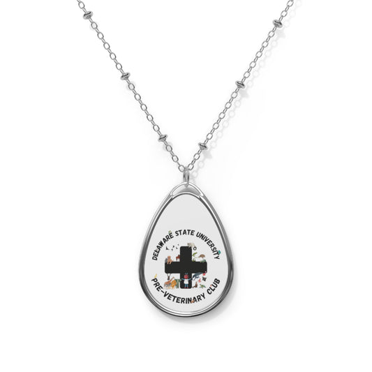 DSU Pre Vet Club Oval Necklace