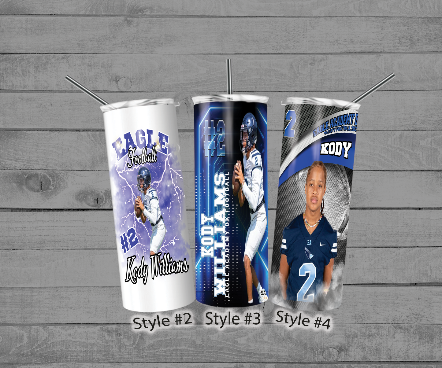 Senior Football Player Tumbler