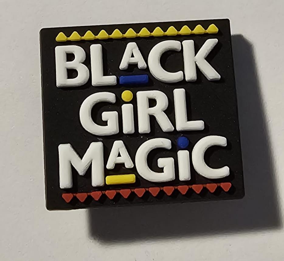 Black Girl Magic (Martin Lettering) Shoe Charms