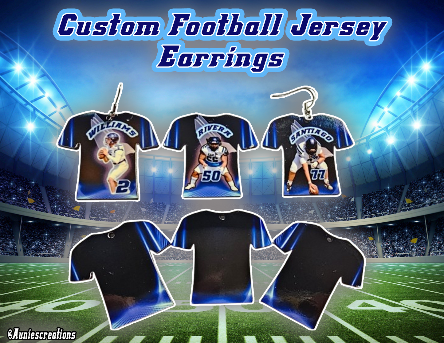 Football Photo Earrings