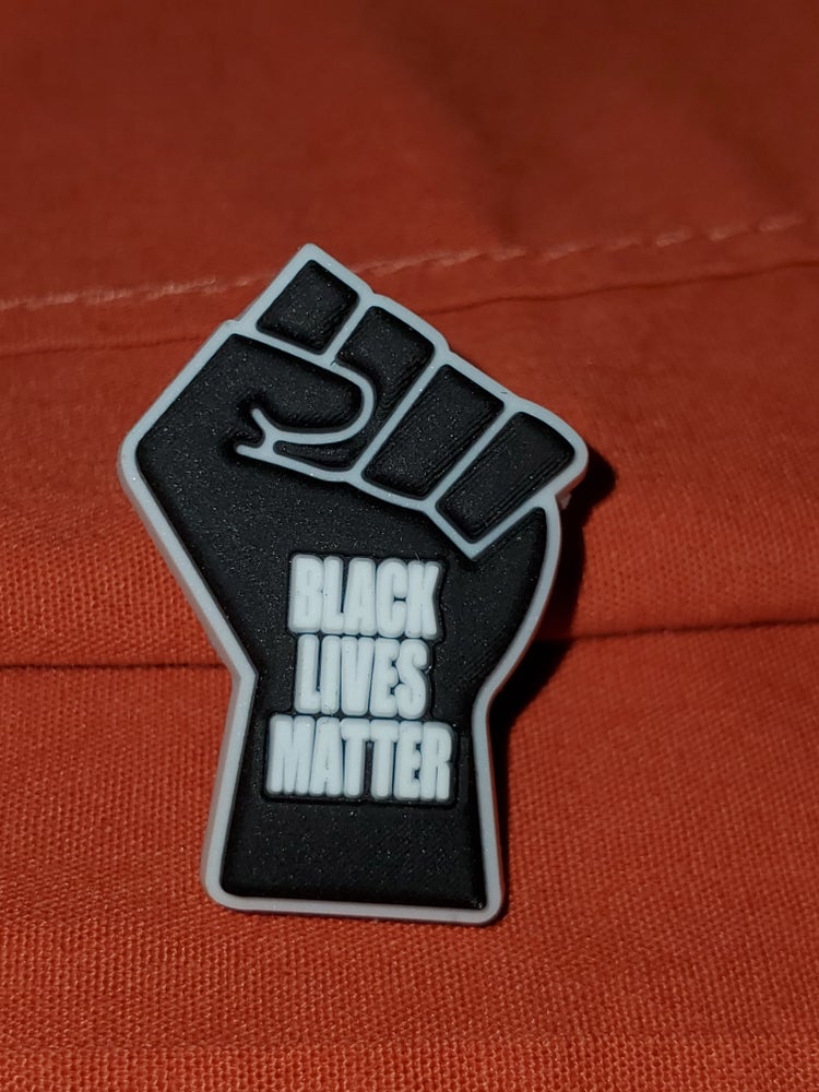 Black Lives Matter Black Fist Shoe Charms