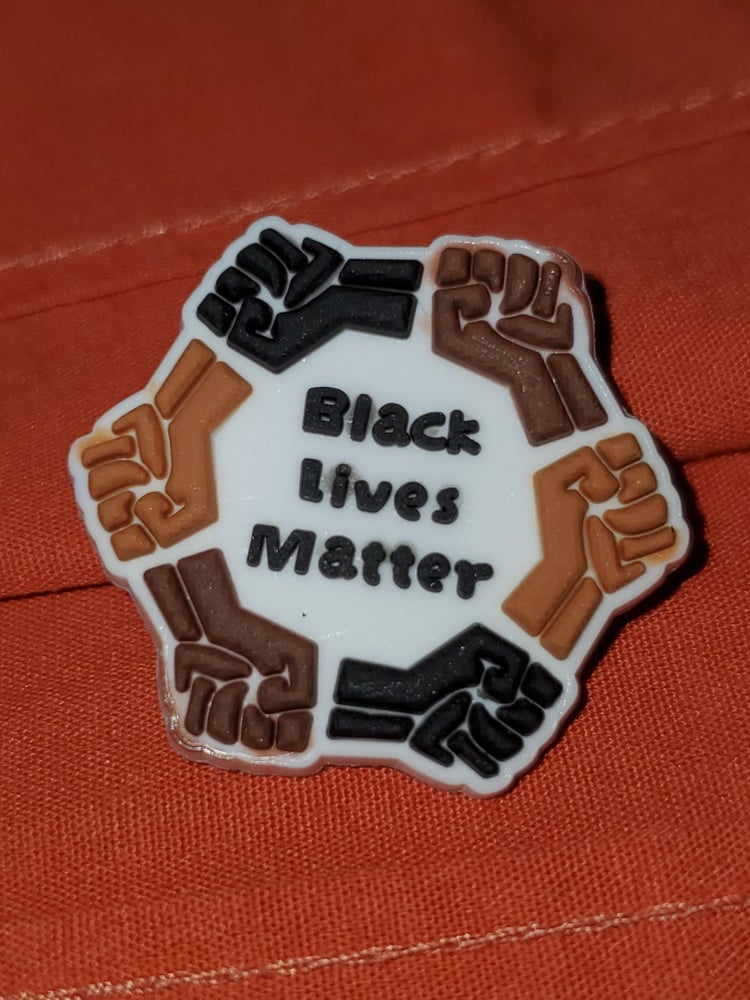 Black Lives Matter Skin Shades Shoe Charm