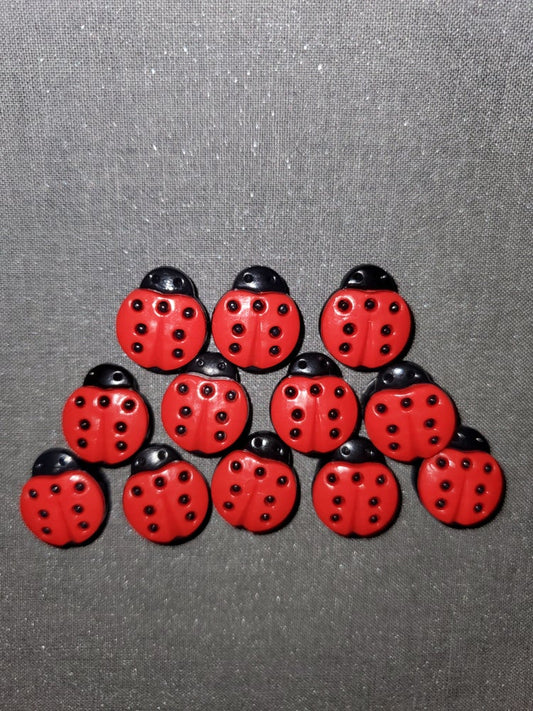 Ladybug Shoe Charms