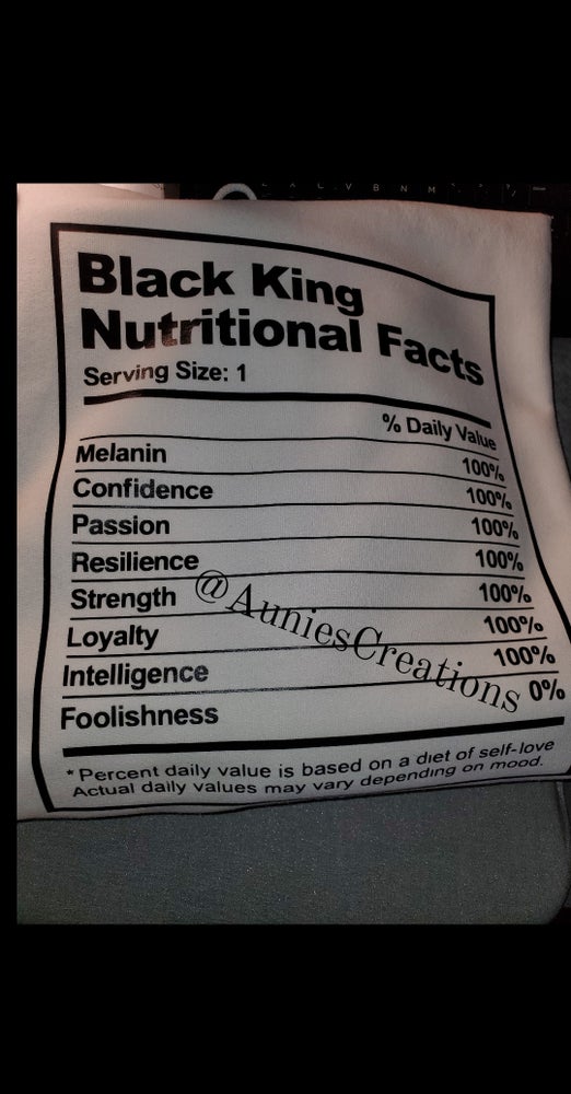 Black King Nutritional Facts King Hoodie