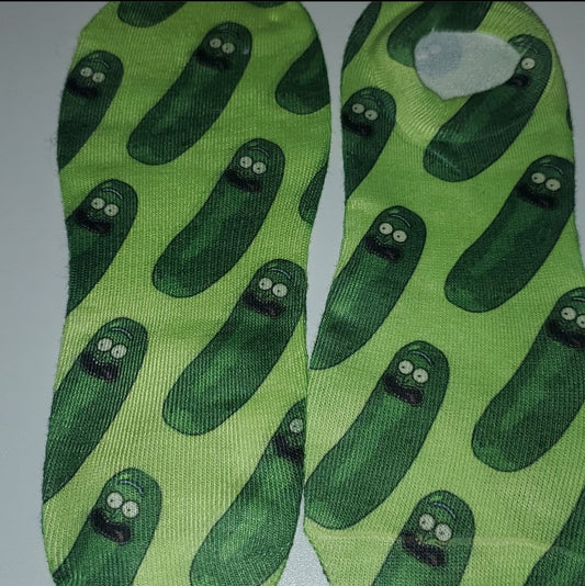Pickle Rick Novelty Socks