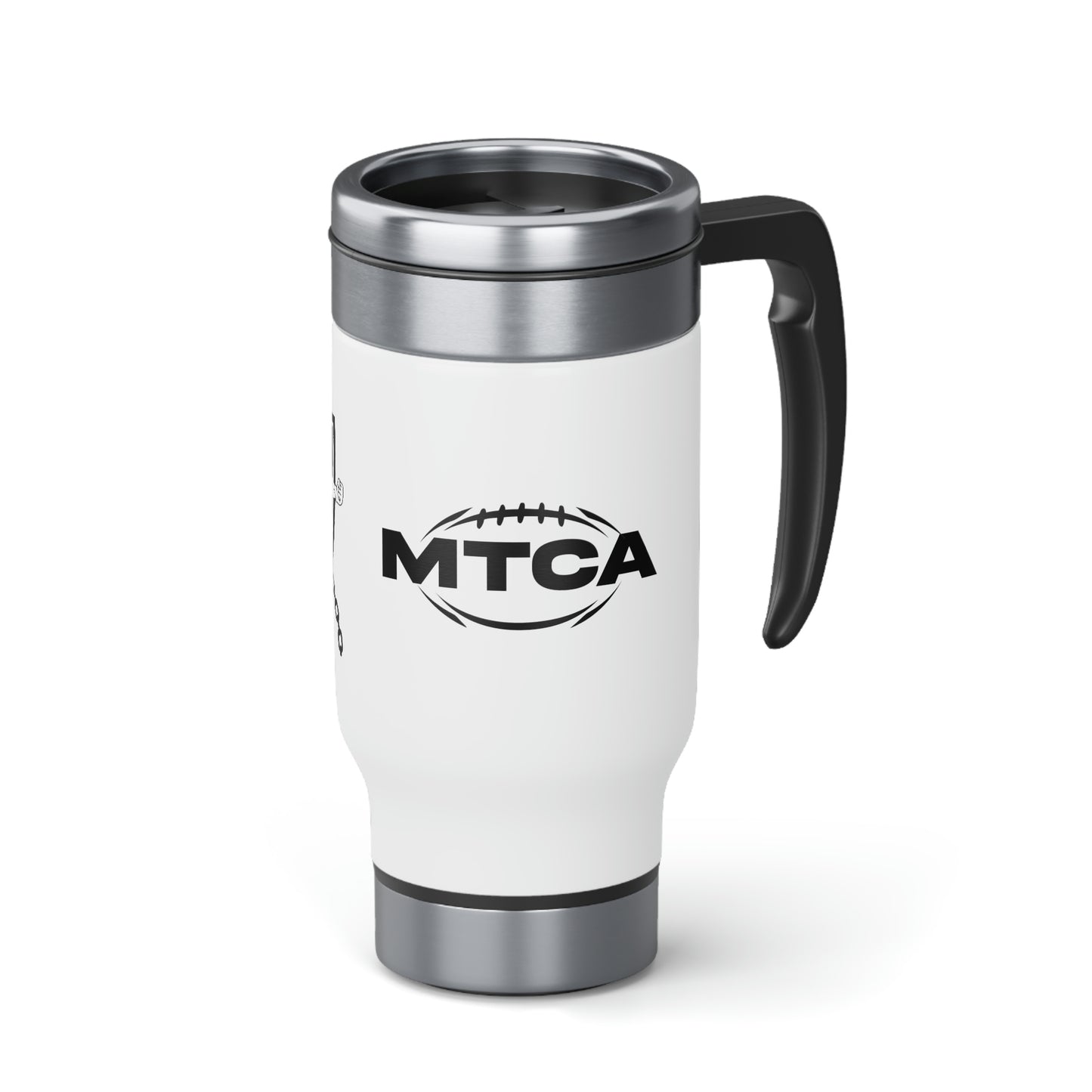 MTCA Stainless Steel Travel Mug with Handle, 14oz